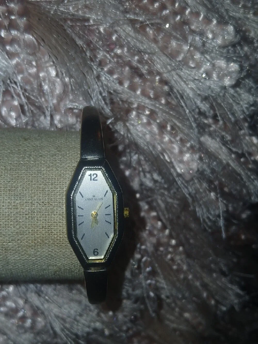 Anne Klein Vintage 80's Gold Women's Bangle Watch Needs Battery